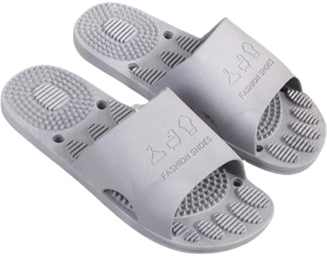 메종디망쉬 지압 거실 슬리퍼, 그레이, 1개