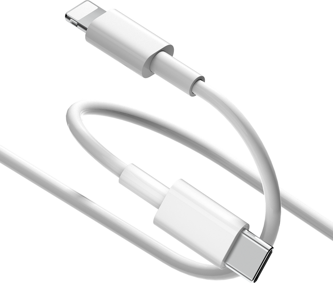 요거 아이폰 C to 8핀 고속 충전 케이블, 2m, 1개