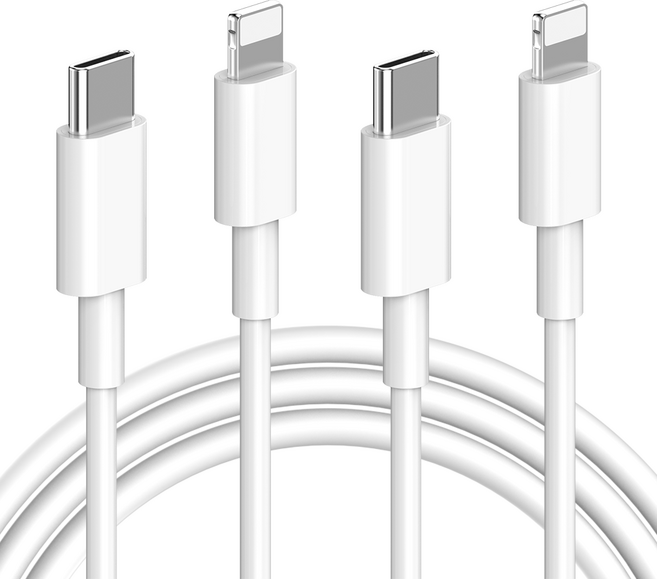 요거 아이폰 C to 8핀 고속 충전 케이블, 2m, 2개