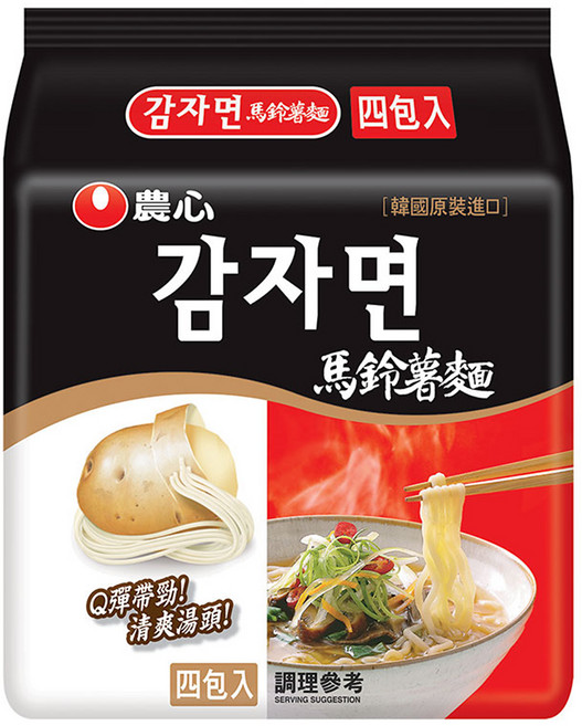 NONGSHIM 農心 馬鈴薯麵 100g, 4包
