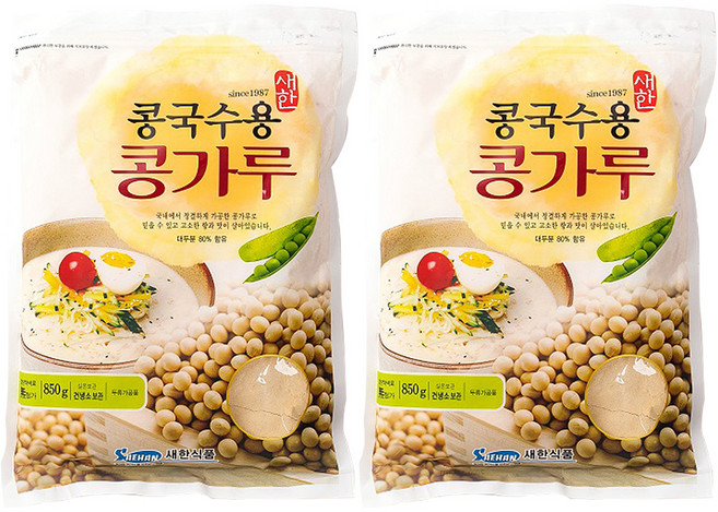Saehan Food 麵條用黃豆粉, 2個, 850g