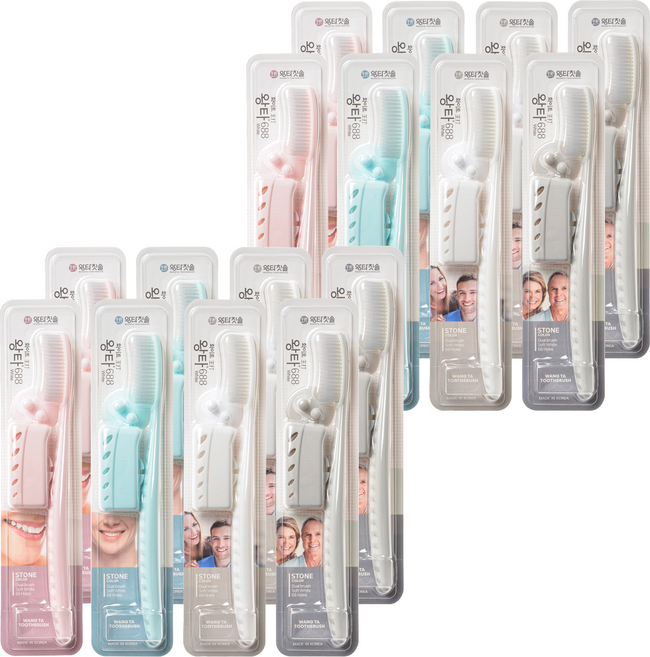 왕타 스톤 칫솔 세트, 8개, 2세트