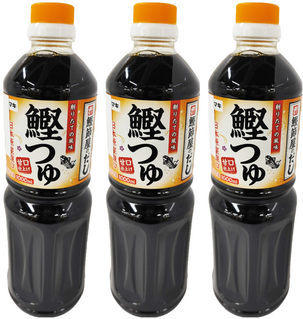 Yamaki 雅媽吉 甘口鰹魚露, 1L, 3瓶