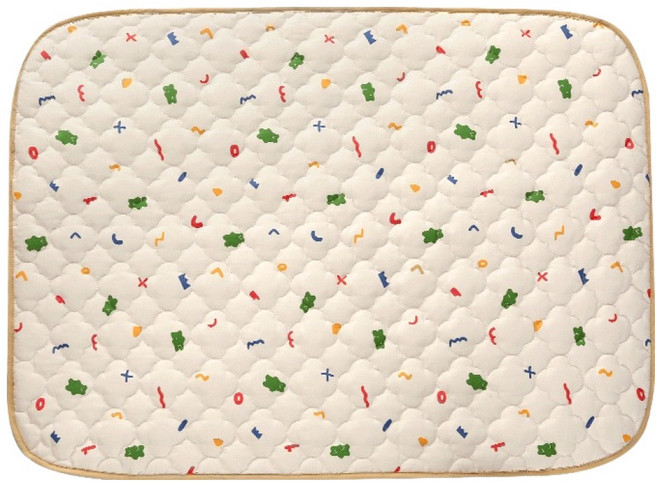 쁘리엘르 쿠마 순면 유아 누비 방수패드, 멀티, 1개