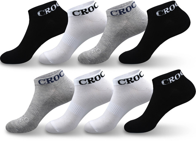 크로커다일 남성용 브랜디 스니커즈 양말 8족 세트 CD223