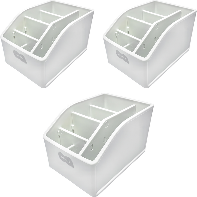 YAMADA 山田化學 6格筆座 3337 3個, 白色, 1組