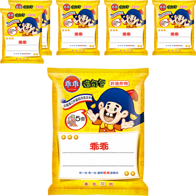 乖乖 玉米脆條 五香口味, 40g, 6包
