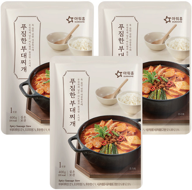 OURHOME 愛味弘 部隊鍋, 400g, 3包