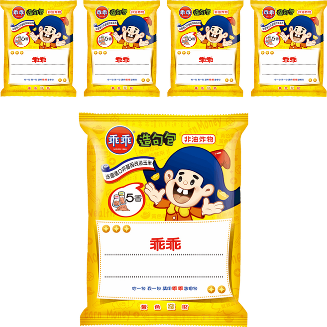 乖乖 玉米脆條 五香口味, 40g, 5包