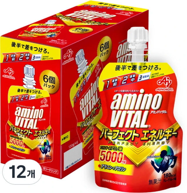 아미노바이탈 퍼펙트 에너지젤, 130g, 12개 - 쿠팡