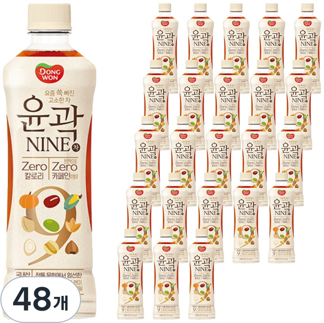 동원 윤곽 NINE 차 제로, 48개, 500ml