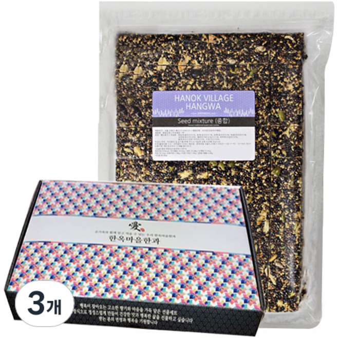 한옥마을한과 종합강정, 3개, 1kg