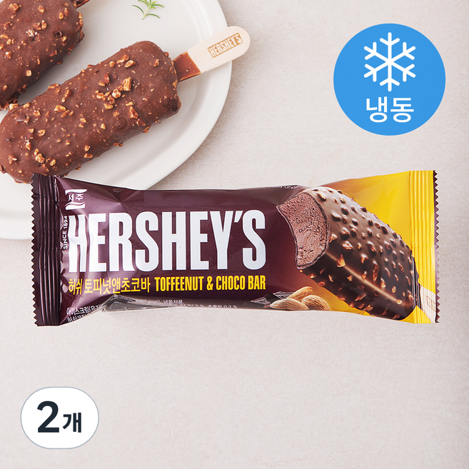 허쉬 토피넛앤초코바 (냉동), 90ml, 1개입, 2개
