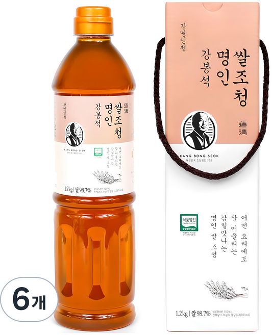 강봉석 명인 쌀조청, 1.2kg, 6개