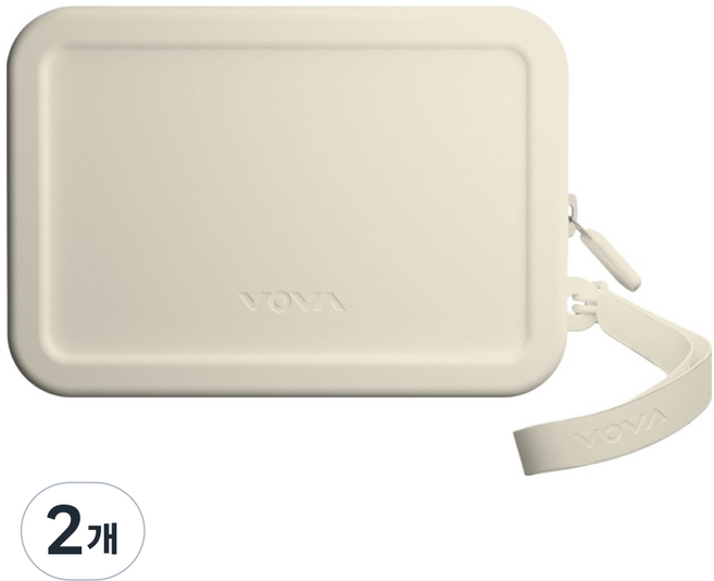 보바 실리콘 파우치 VA-998, 2개, 아이보리