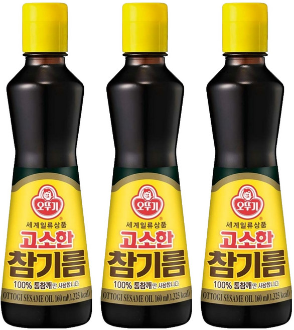 OTOKI 不倒翁 100%純芝麻油, 160ml, 3瓶