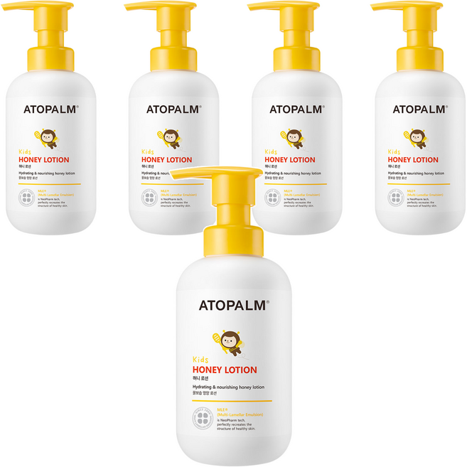 아토팜 키즈 허니 로션, 300ml, 5개