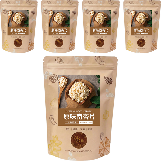 臻御行 原味南杏片, 5個, 300g