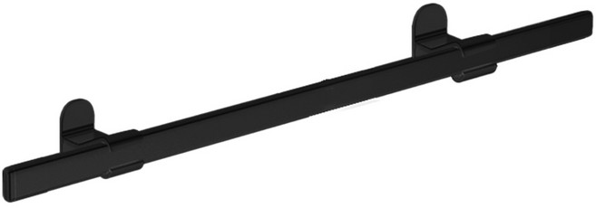 월드크린 무타공 솔리드 다용도 거치대 양측고정형, 블랙, 1개