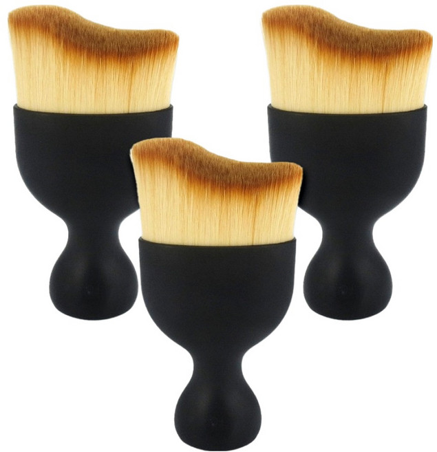 모던모어 디테일링 키보드 다용도 먼지 제거 브러쉬, 블랙, 3개