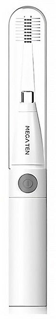 MEGA TEN LUMI成人電動牙刷 10層, 白色, 1支