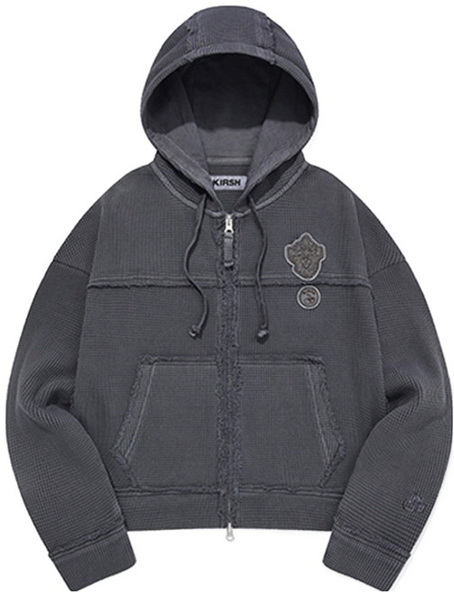 키르시 여성용 피그먼트 워싱 후드 집업