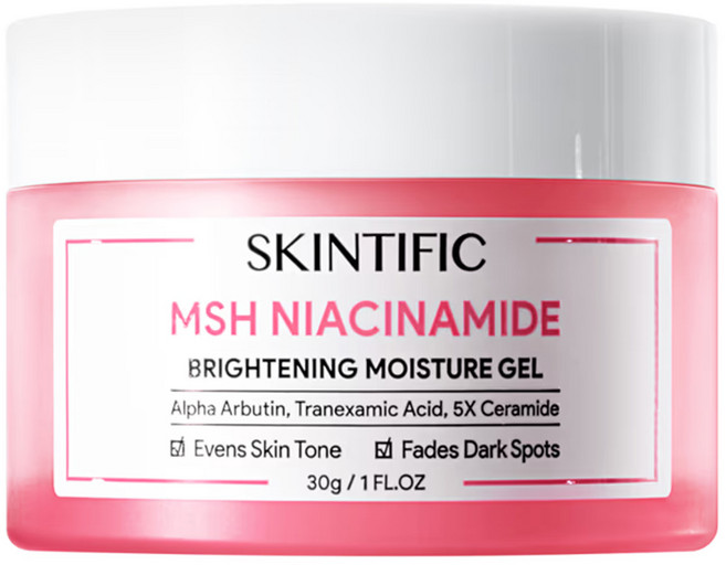SKINTIFIC 菸鹼醯胺亮白保濕霜, 30g, 1罐