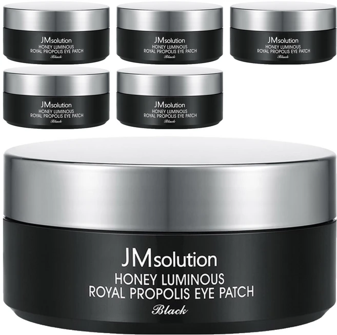 제이엠솔루션 꿀광 로얄 프로폴리스 아이패치 블랙 90g, 60개입, 6개 - 쿠팡