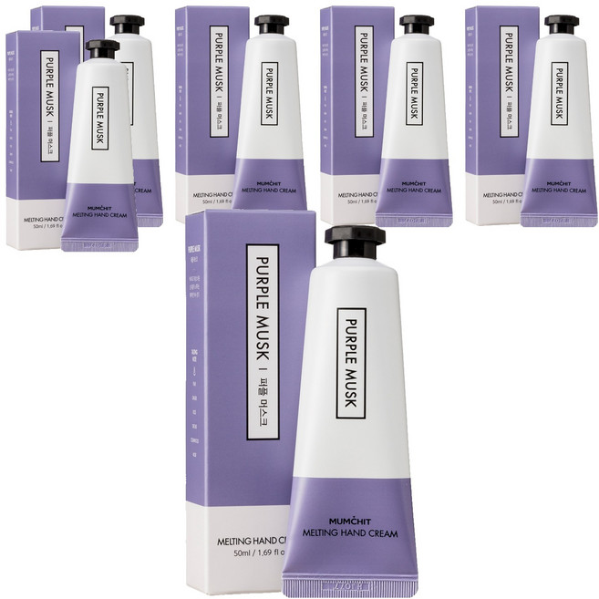 멈칫 멜팅 핸드크림 퍼플 머스크, 50ml, 6개