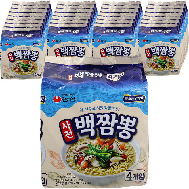 농심 사천백짬뽕 94g, 128개