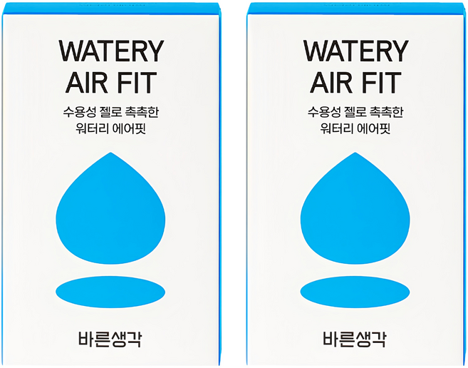 바른생각 워터리 에어핏 콘돔, 12개입, 2개