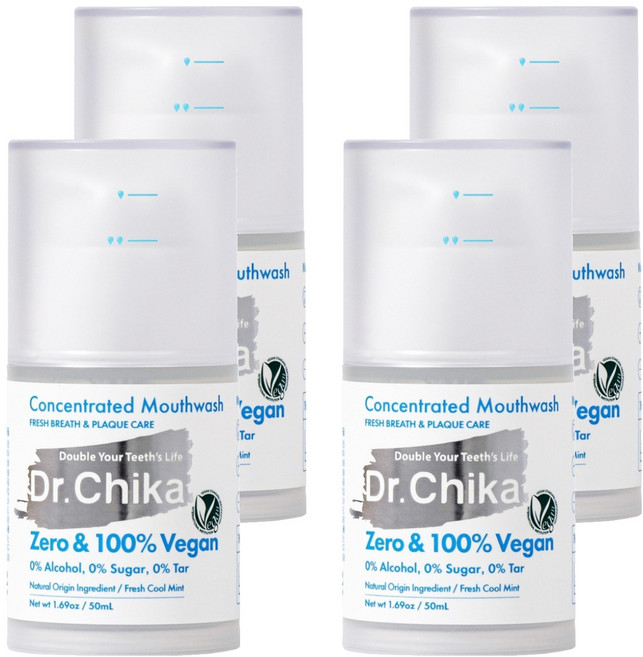 닥터치카 고농축가글 비건 입냄새제거, 4개, 50ml