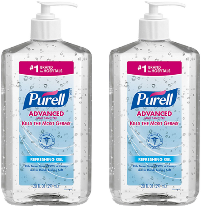 퓨렐 손소독제, 591ml, 2개