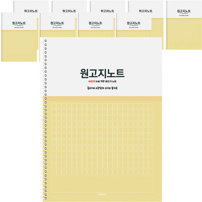 펜피아 2000 스프링 원고지노트, 랜덤발송, 10개