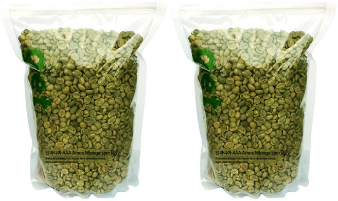 그린어쓰 탄자니아 생두 AAA Amex Mbinga specialty, 500g, 2개