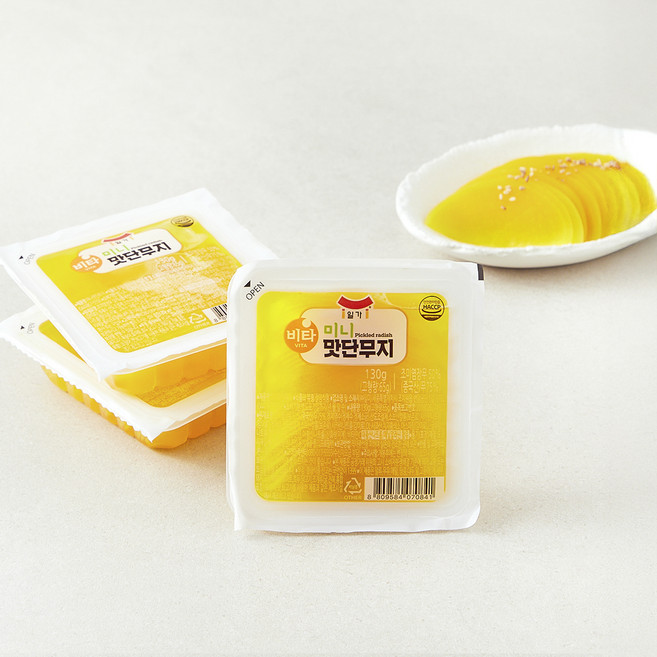 일가집 미니 맛단무지, 130g, 3개