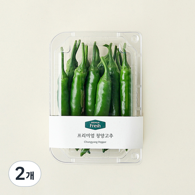 프리미엄 청양고추, 150g, 2개