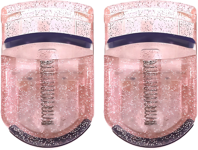 카이 QEC 미용소품 아이래쉬컬러 휴대용 뷰러, 펄핑크, 2개