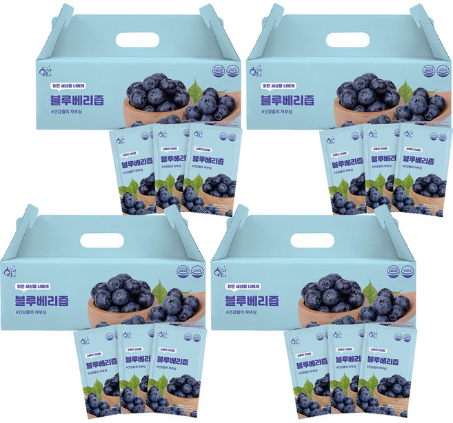 황금이네 블루베리즙, 70ml, 120개