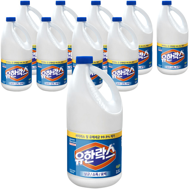 유한락스 레귤러, 3.5L, 10개