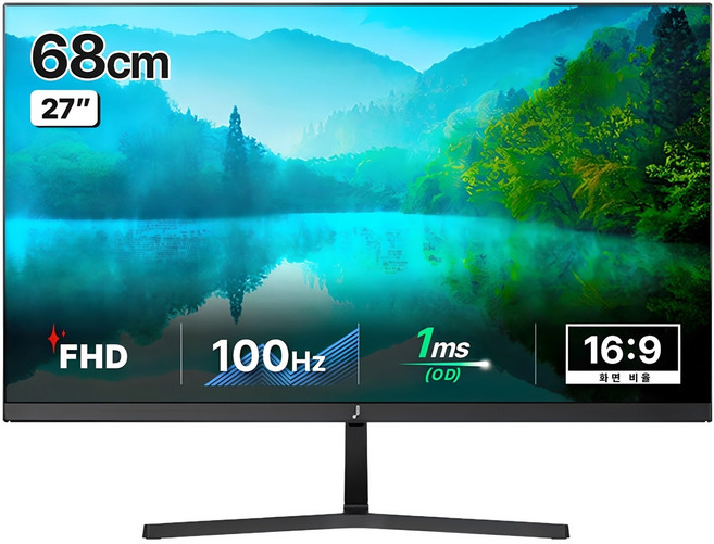 주연테크 FHD 100Hz 모니터, 68cm, V27FX(무결점)