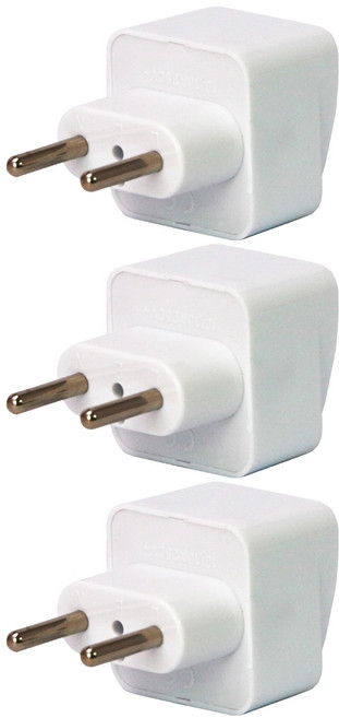 Kinyo 旅行萬用轉接頭 J-15, 白色, 3個