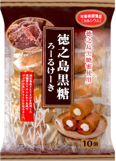 山內製菓 德之島黑糖味蛋糕捲, 160g, 1袋