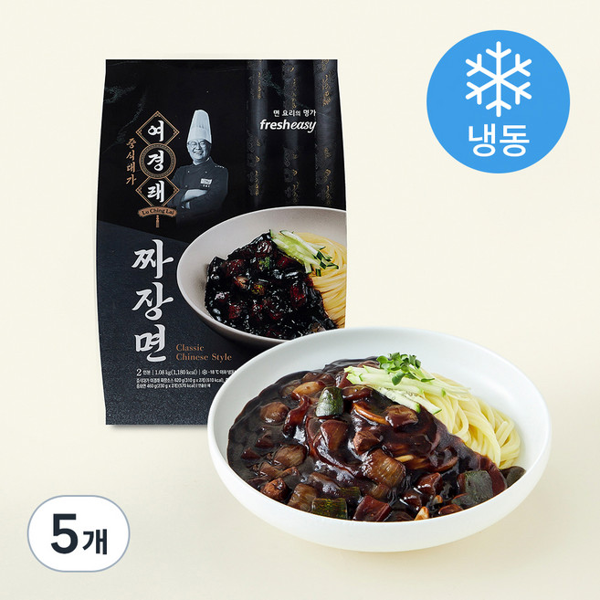 중식대가 여경래 짜장면 2인분 (냉동), 1.08kg, 5개