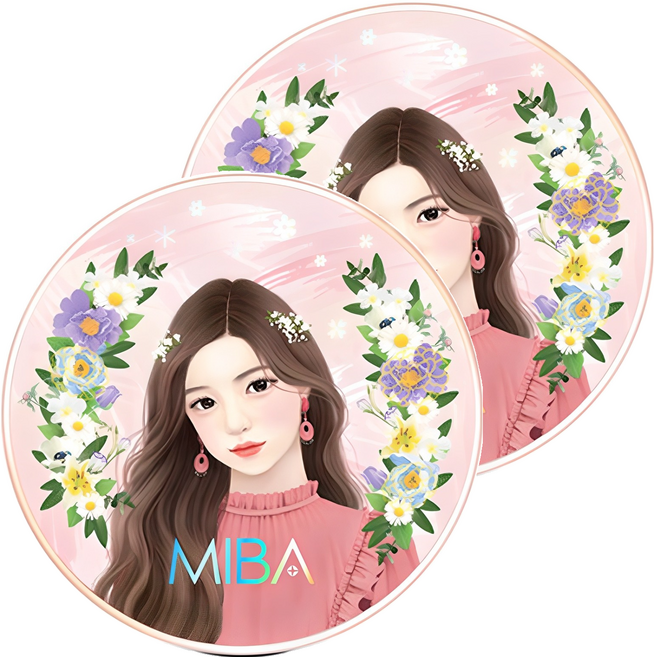 미바 왕쿠션 파운데이션 시즌2 25g, 21호 화사한 피부, 2개