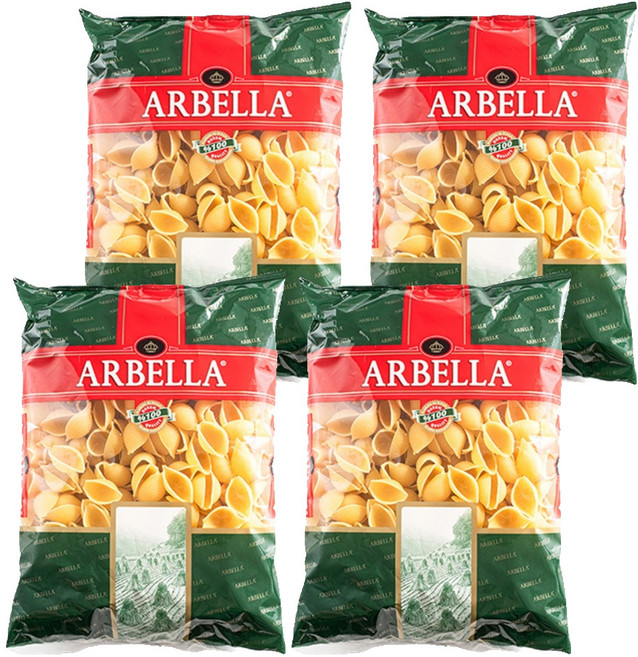 아르벨라 쉘 파스타, 4개, 500g