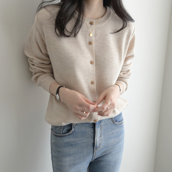 JENIT 女款柔軟圓領開衫