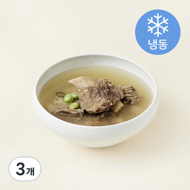 백제원 전통 왕 갈비탕 (냉동), 1kg, 3개