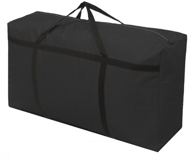 크리다 대용량 이사 캠핑 수납 가방 초대형 180L, 블랙, 1개