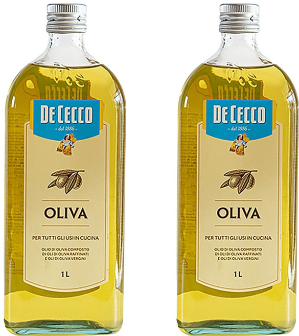 데체코 DE CECCO 퓨어 올리브오일, 1L, 2개
